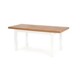 'TIAGO Extendable Table 140-220/80 Top: Lancelot Oak, Legs: White' 'TIAGO Extendable Table 140-220/80 Top: Lancelot Oak, Legs: White'