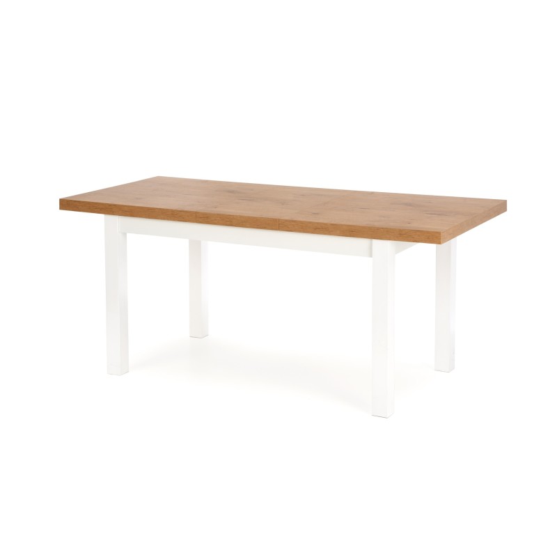 'TIAGO Extendable Table 140-220/80 Top: Lancelot Oak, Legs: White' 'TIAGO Extendable Table 140-220/80 Top: Lancelot Oak, Legs: White'