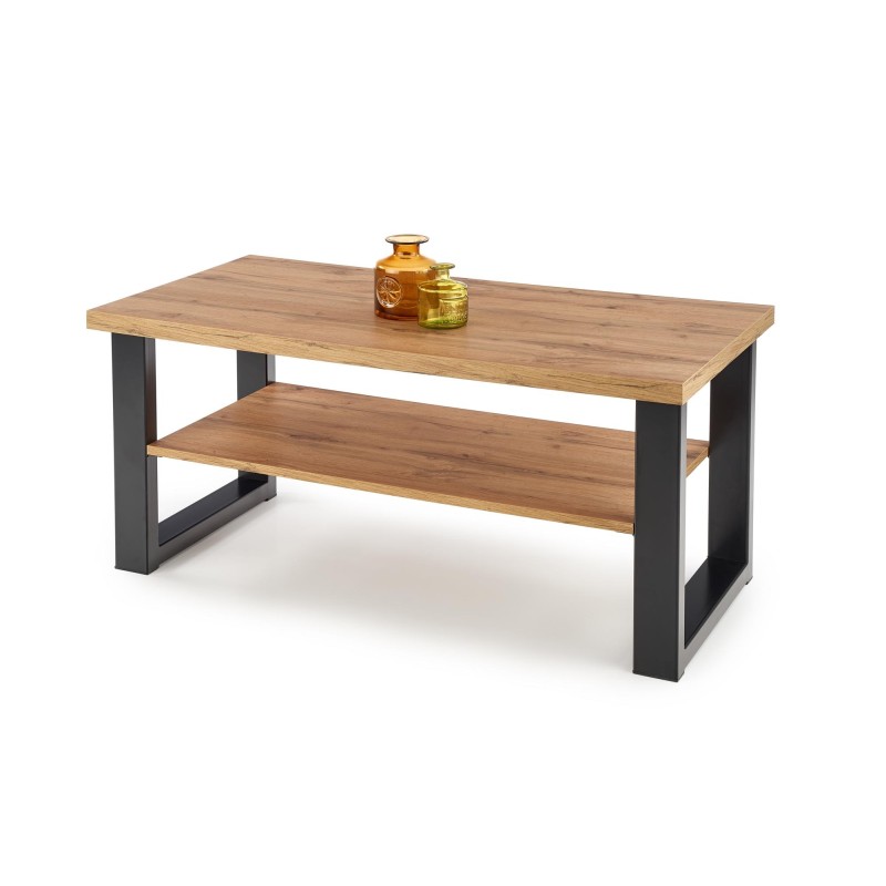 'VENOM U-shaped Coffee Table Color: Wotan Oak/Black' 'VENOM U-shaped Coffee Table Color: Wotan Oak/Black'
