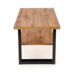 'VENOM U-shaped Coffee Table Color: Wotan Oak/Black' 'VENOM U-shaped Coffee Table Color: Wotan Oak/Black'