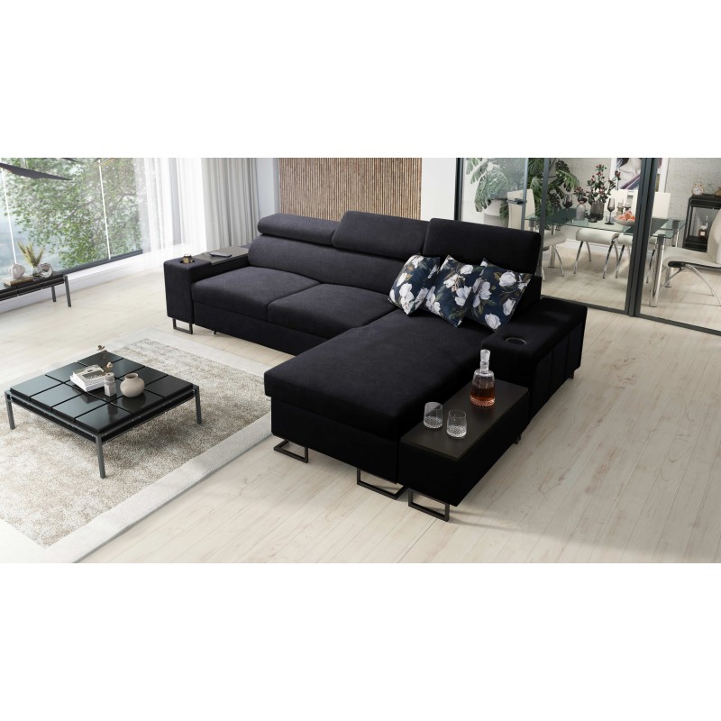 Ecksofa Prestige I Maxi mit Schlaffunktion und USB-Anschluss - Gewebe, Sawana 14