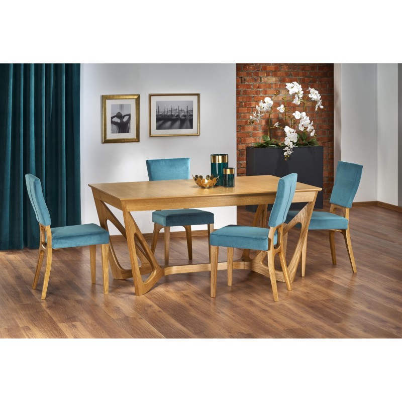 'WENANTY Extendable Table Top - Honey Oak, Legs - Honey Oak' 'WENANTY Extendable Table Top - Honey Oak, Legs - Honey Oak'