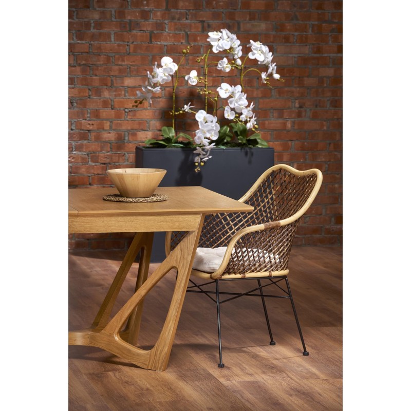 'WENANTY Extendable Table Top - Honey Oak, Legs - Honey Oak' 'WENANTY Extendable Table Top - Honey Oak, Legs - Honey Oak'