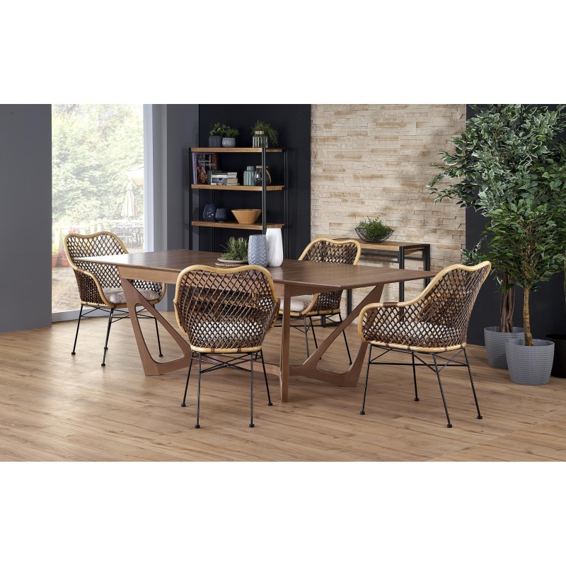 'WENANTY Extendable Table Top - American Walnut, Legs - American Walnut' 'WENANTY Extendable Table Top - American Walnut, Legs - American Walnut'