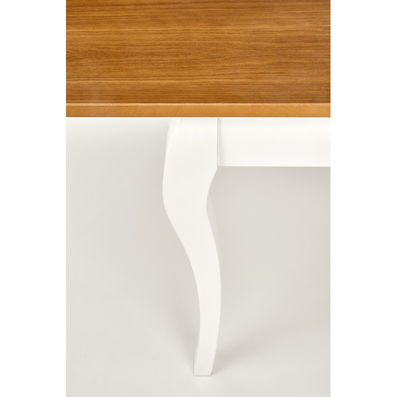 WINDSOR stół rozkładany 160-240x90x76 cm kolor ciemny dąb/biały (2p 1szt) WINDSOR stół rozkładany 160-240x90x76 cm kolor ciemny dąb/biały (2p 1szt)