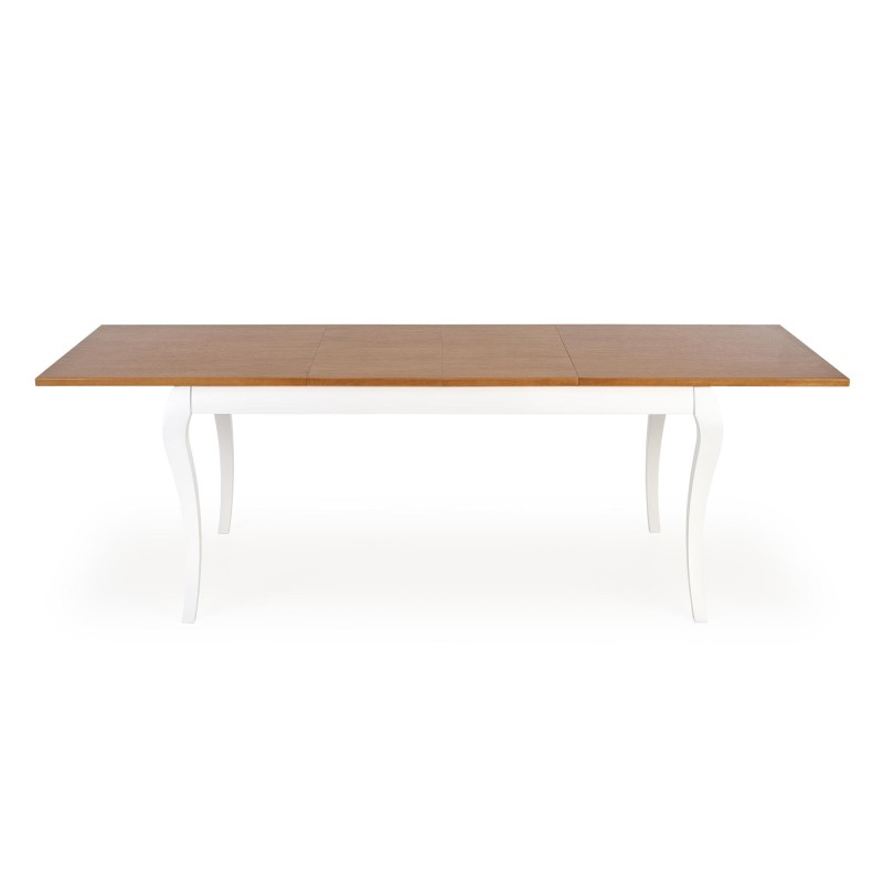 WINDSOR stół rozkładany 160-240x90x76 cm kolor ciemny dąb/biały (2p 1szt) WINDSOR stół rozkładany 160-240x90x76 cm kolor ciemny dąb/biały (2p 1szt)
