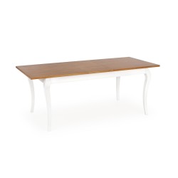 WINDSOR stół rozkładany 160-240x90x76 cm kolor ciemny dąb/biały (2p 1szt) WINDSOR stół rozkładany 160-240x90x76 cm kolor ciemny dąb/biały (2p 1szt)