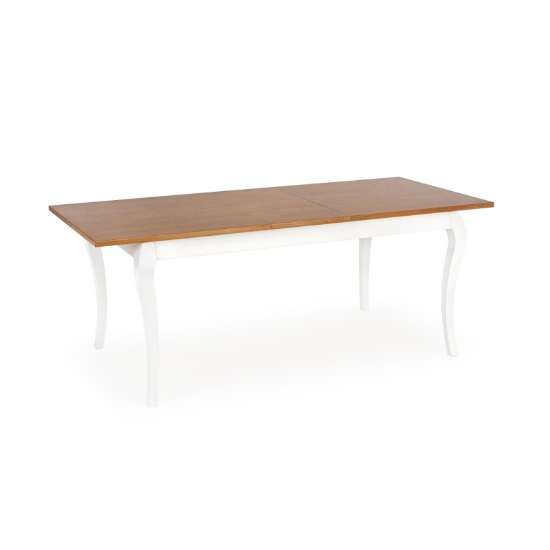 WINDSOR stół rozkładany 160-240x90x76 cm kolor ciemny dąb/biały (2p 1szt) WINDSOR stół rozkładany 160-240x90x76 cm kolor ciemny dąb/biały (2p 1szt)