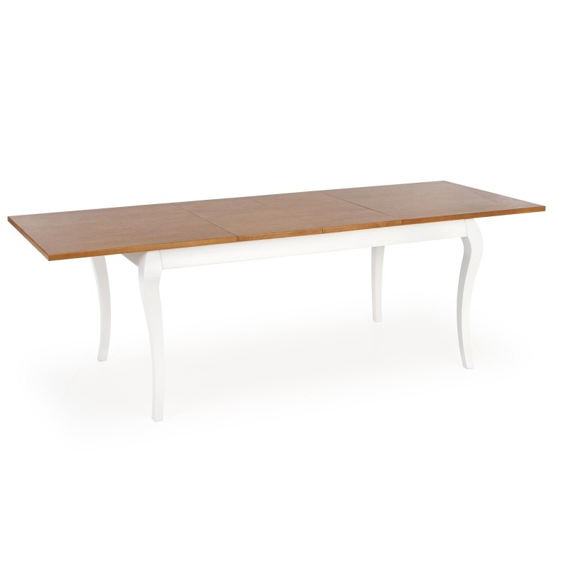 WINDSOR stół rozkładany 160-240x90x76 cm kolor ciemny dąb/biały (2p 1szt) WINDSOR stół rozkładany 160-240x90x76 cm kolor ciemny dąb/biały (2p 1szt)