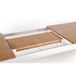 WINDSOR stół rozkładany 160-240x90x76 cm kolor ciemny dąb/biały (2p 1szt) WINDSOR stół rozkładany 160-240x90x76 cm kolor ciemny dąb/biały (2p 1szt)