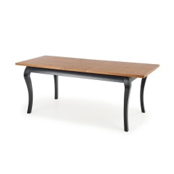WINDSOR stół rozkładany 160-240x90x76 cm kolor ciemny dąb/czarny (2p 1szt) WINDSOR stół rozkładany 160-240x90x76 cm kolor ciemny dąb/czarny (2p 1szt)