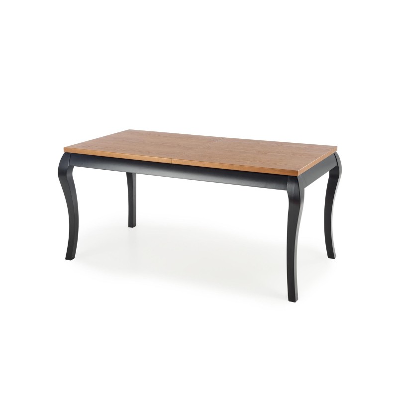 WINDSOR stół rozkładany 160-240x90x76 cm kolor ciemny dąb/czarny (2p 1szt) WINDSOR stół rozkładany 160-240x90x76 cm kolor ciemny dąb/czarny (2p 1szt)