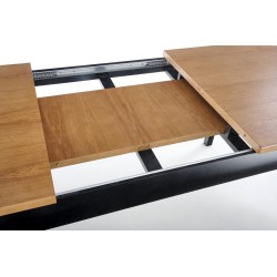 WINDSOR stół rozkładany 160-240x90x76 cm kolor ciemny dąb/czarny (2p 1szt) WINDSOR stół rozkładany 160-240x90x76 cm kolor ciemny dąb/czarny (2p 1szt)