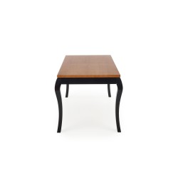 WINDSOR stół rozkładany 160-240x90x76 cm kolor ciemny dąb/czarny (2p 1szt) WINDSOR stół rozkładany 160-240x90x76 cm kolor ciemny dąb/czarny (2p 1szt)