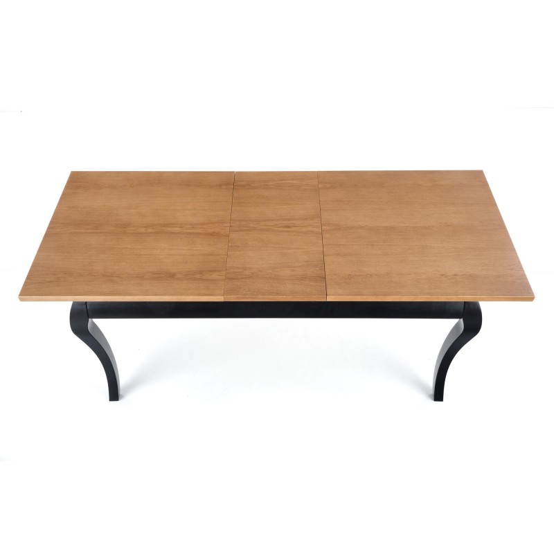 WINDSOR stół rozkładany 160-240x90x76 cm kolor ciemny dąb/czarny (2p 1szt) WINDSOR stół rozkładany 160-240x90x76 cm kolor ciemny dąb/czarny (2p 1szt)