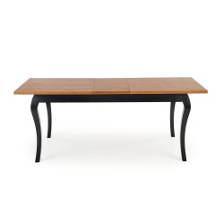WINDSOR stół rozkładany 160-240x90x76 cm kolor ciemny dąb/czarny (2p 1szt) WINDSOR stół rozkładany 160-240x90x76 cm kolor ciemny dąb/czarny (2p 1szt)