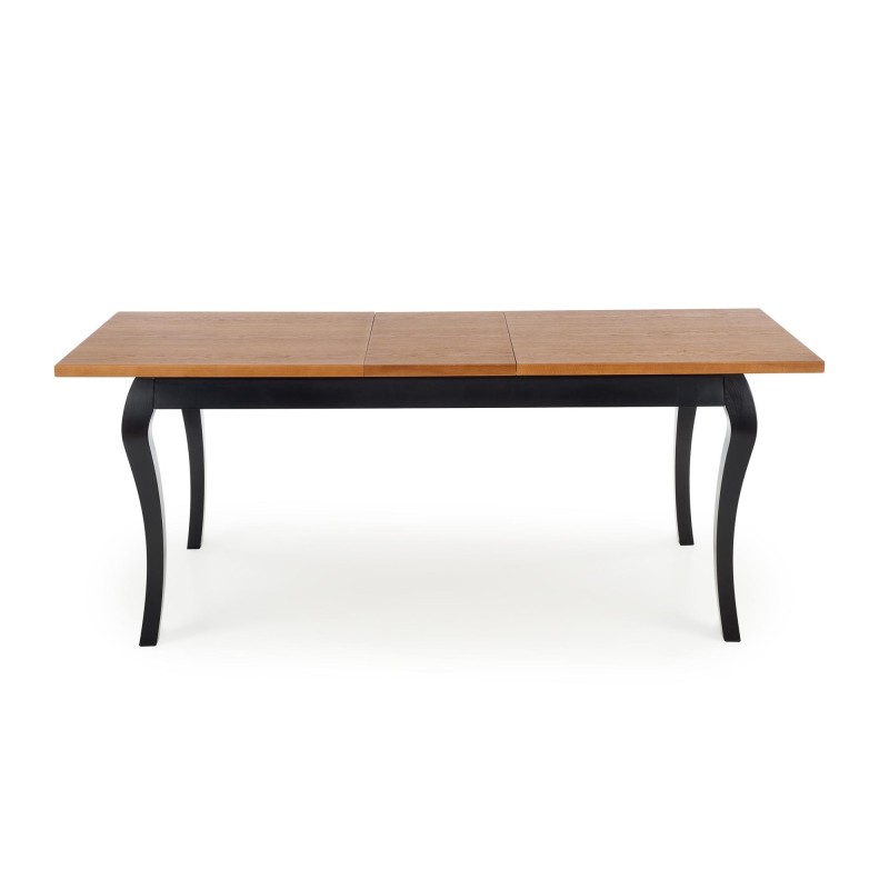 WINDSOR stół rozkładany 160-240x90x76 cm kolor ciemny dąb/czarny (2p 1szt) WINDSOR stół rozkładany 160-240x90x76 cm kolor ciemny dąb/czarny (2p 1szt)