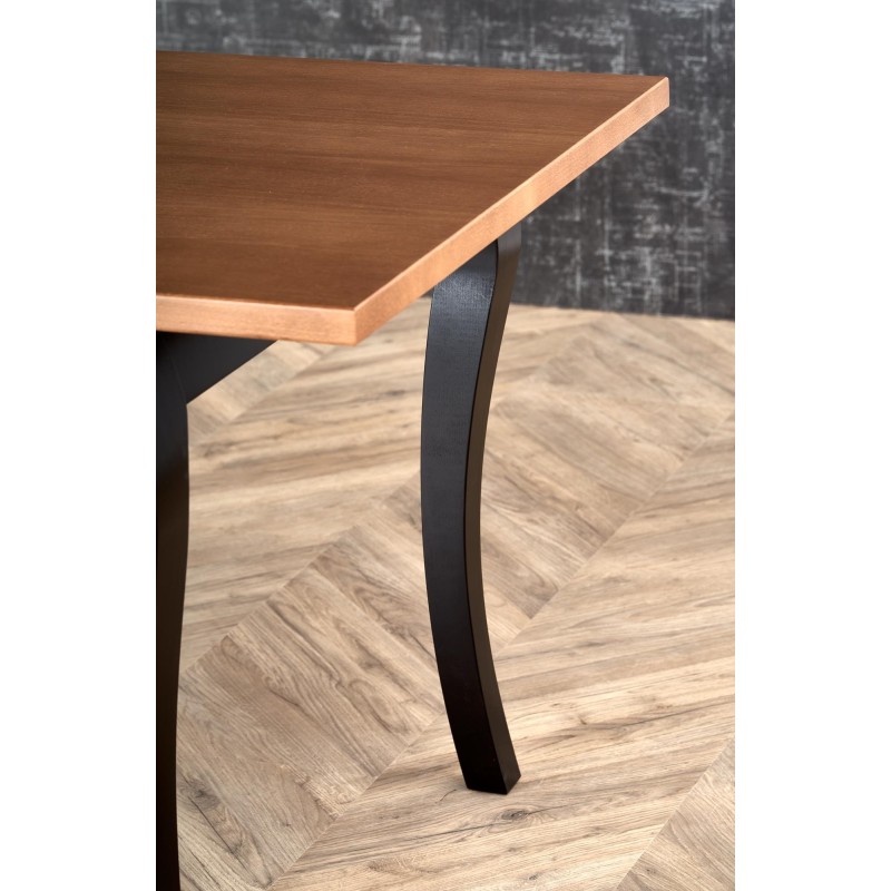 WINDSOR stół rozkładany 160-240x90x76 cm kolor ciemny dąb/czarny (2p 1szt) WINDSOR stół rozkładany 160-240x90x76 cm kolor ciemny dąb/czarny (2p 1szt)