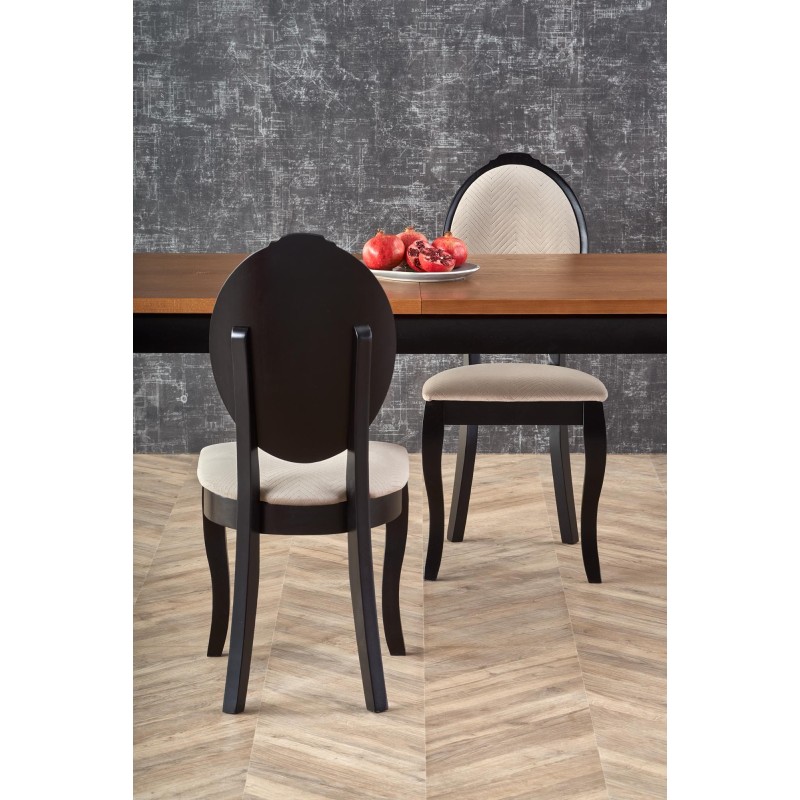 WINDSOR stół rozkładany 160-240x90x76 cm kolor ciemny dąb/czarny (2p 1szt) WINDSOR stół rozkładany 160-240x90x76 cm kolor ciemny dąb/czarny (2p 1szt)