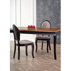 WINDSOR stół rozkładany 160-240x90x76 cm kolor ciemny dąb/czarny (2p 1szt) WINDSOR stół rozkładany 160-240x90x76 cm kolor ciemny dąb/czarny (2p 1szt)