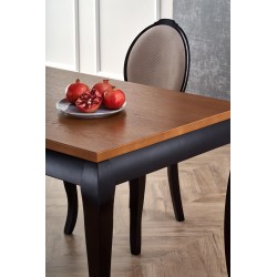 WINDSOR stół rozkładany 160-240x90x76 cm kolor ciemny dąb/czarny (2p 1szt) WINDSOR stół rozkładany 160-240x90x76 cm kolor ciemny dąb/czarny (2p 1szt)