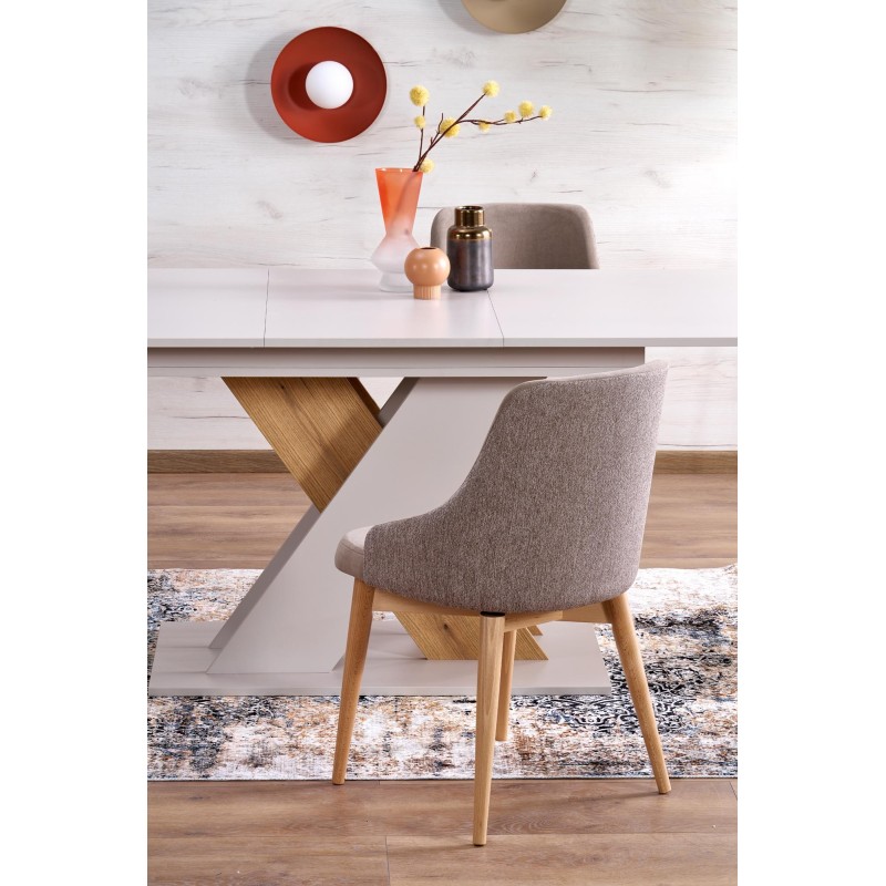'XARELTO Extendable Table in Cashmere - Cremona Oak' 'XARELTO Extendable Table in Cashmere - Cremona Oak'