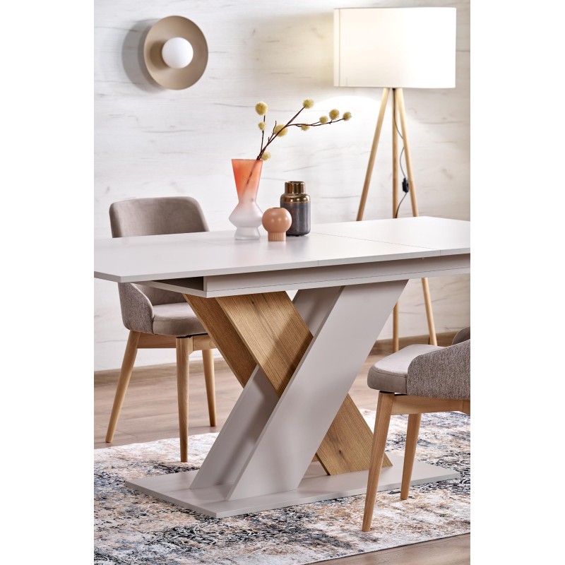 'XARELTO Extendable Table in Cashmere - Cremona Oak' 'XARELTO Extendable Table in Cashmere - Cremona Oak'