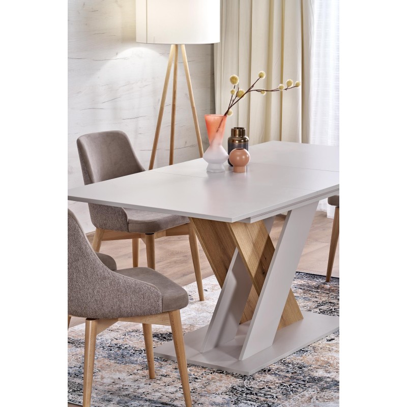 'XARELTO Extendable Table in Cashmere - Cremona Oak' 'XARELTO Extendable Table in Cashmere - Cremona Oak'