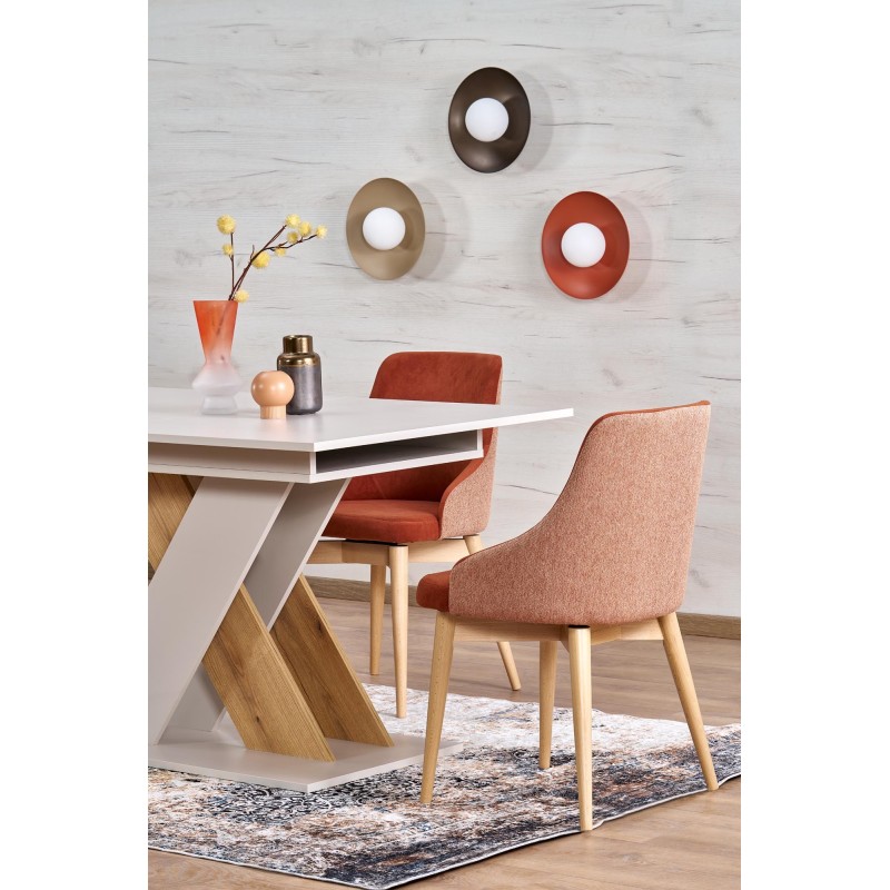 'XARELTO Extendable Table in Cashmere - Cremona Oak' 'XARELTO Extendable Table in Cashmere - Cremona Oak'