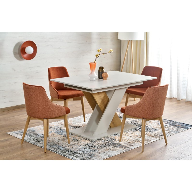 'XARELTO Extendable Table in Cashmere - Cremona Oak' 'XARELTO Extendable Table in Cashmere - Cremona Oak'