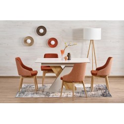 'XARELTO Extendable Table in Cashmere - Cremona Oak' 'XARELTO Extendable Table in Cashmere - Cremona Oak'