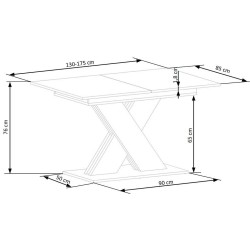 'XARELTO Extendable Table in Cashmere - Cremona Oak' 'XARELTO Extendable Table in Cashmere - Cremona Oak'