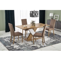 'XARELTO Extendable Lancelot Oak Table - White' 'XARELTO Extendable Lancelot Oak Table - White'