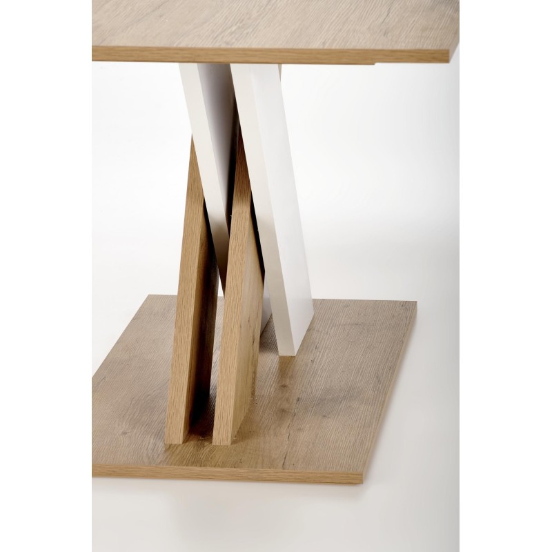 'XARELTO Extendable Lancelot Oak Table - White' 'XARELTO Extendable Lancelot Oak Table - White'