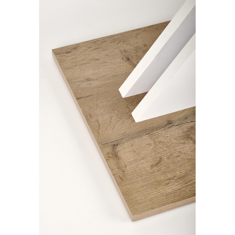 'XARELTO Extendable Lancelot Oak Table - White' 'XARELTO Extendable Lancelot Oak Table - White'
