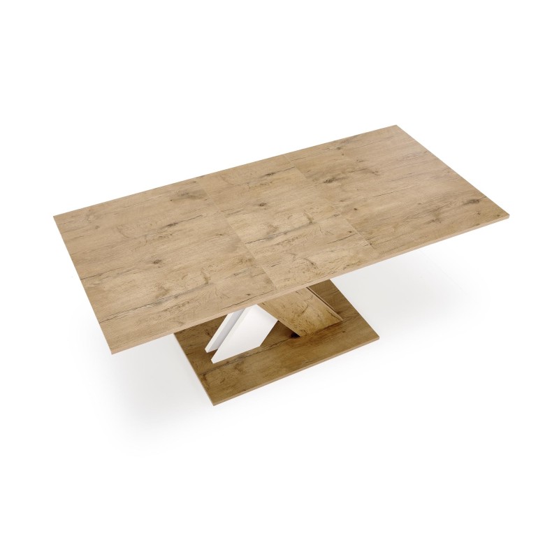 'XARELTO Extendable Lancelot Oak Table - White' 'XARELTO Extendable Lancelot Oak Table - White'