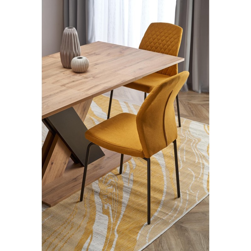 'XARELTO Extendable Wotan Oak Table - Black' 'XARELTO Extendable Wotan Oak Table - Black'