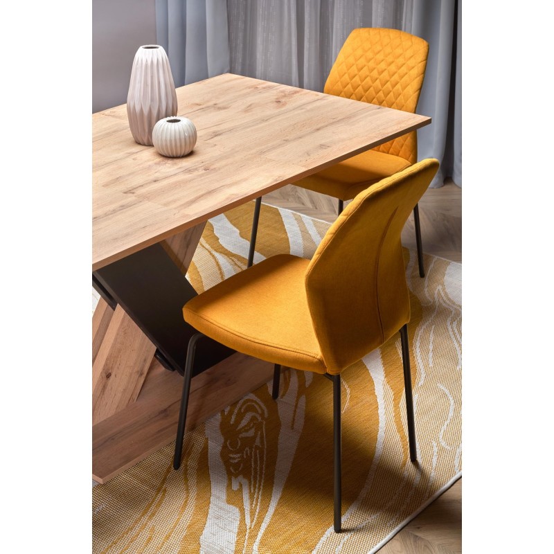 'XARELTO Extendable Wotan Oak Table - Black' 'XARELTO Extendable Wotan Oak Table - Black'