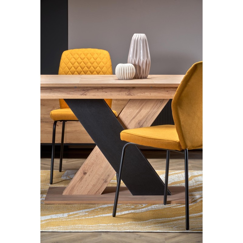 'XARELTO Extendable Wotan Oak Table - Black' 'XARELTO Extendable Wotan Oak Table - Black'