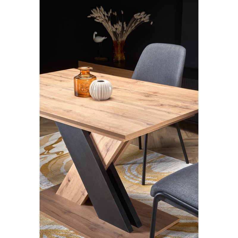 'XARELTO Extendable Wotan Oak Table - Black' 'XARELTO Extendable Wotan Oak Table - Black'