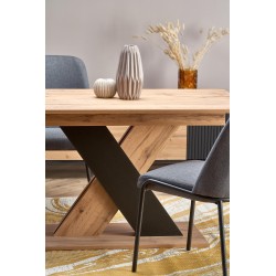 'XARELTO Extendable Wotan Oak Table - Black' 'XARELTO Extendable Wotan Oak Table - Black'