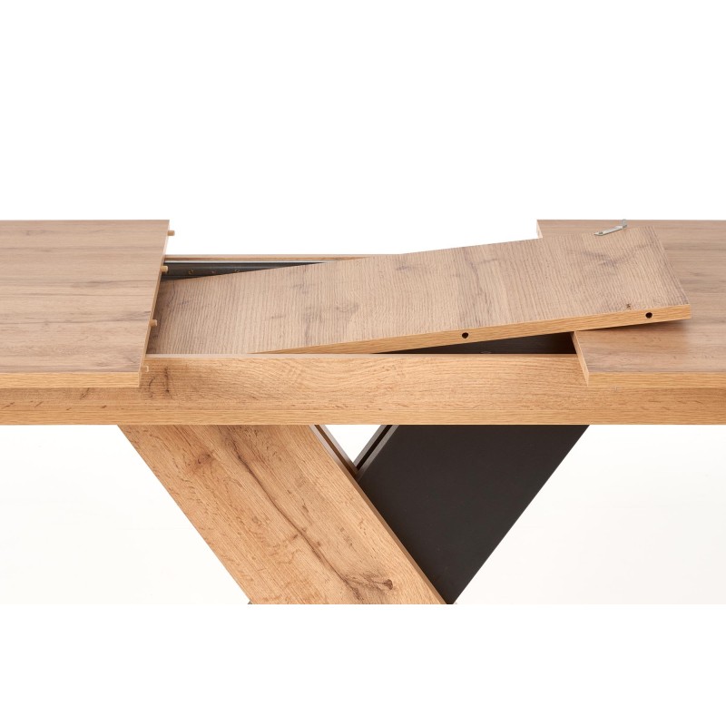 'XARELTO Extendable Wotan Oak Table - Black' 'XARELTO Extendable Wotan Oak Table - Black'