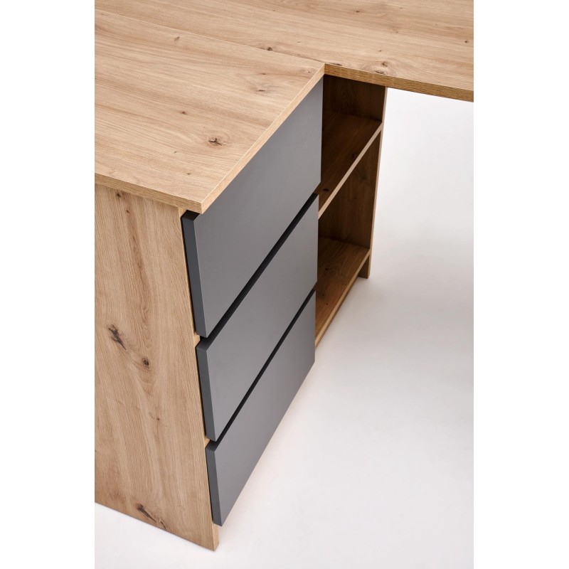 'BEGA Desk, Artisan Oak / Graphite' 'BEGA Desk, Artisan Oak / Graphite'
