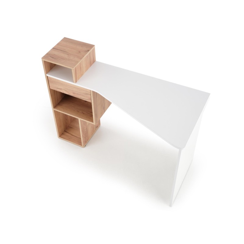 'CONTI Golden Oak / White Desk' 'CONTI Golden Oak / White Desk'