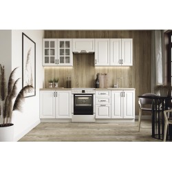 'ELIZABETH 240 Kitchen Set, Body: White, Front: Matte White'