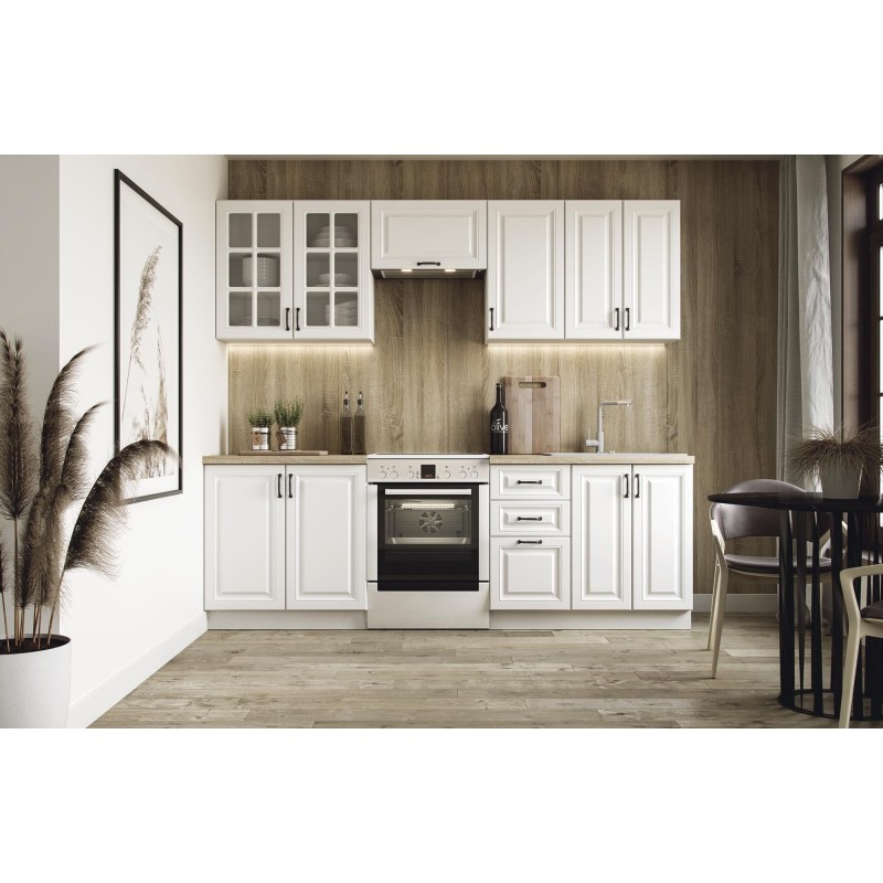 'ELIZABETH 240 Kitchen Set, Body: White, Front: Matte White' 'ELIZABETH 240 Kitchen Set, Body: White, Front: Matte White'