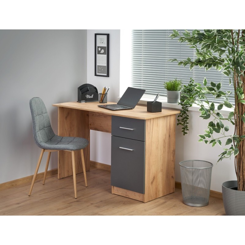 'ELMO Wotan Oak Desk / Anthracite' 'ELMO Wotan Oak Desk / Anthracite'