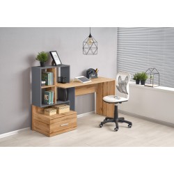 'GROSSO Wotan Oak Desk / Anthracite'