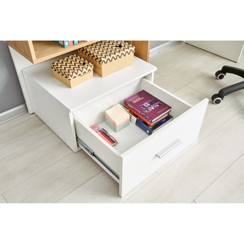 'GROSSO Golden Oak / White Desk' 'GROSSO Golden Oak / White Desk'
