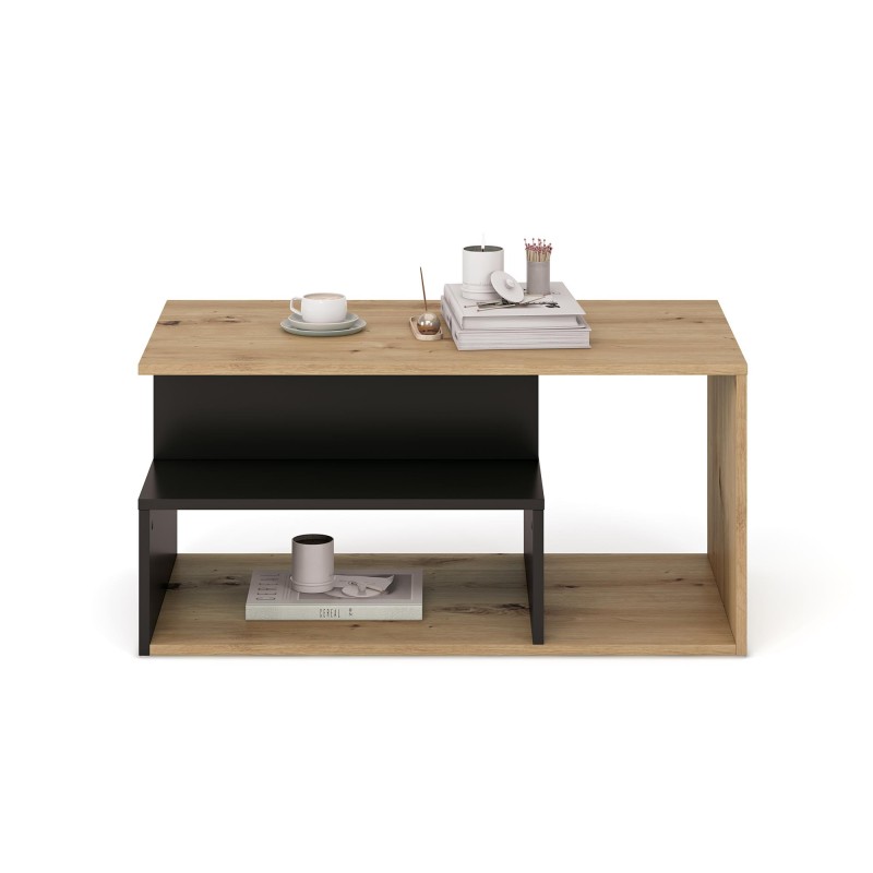 'IVA Coffee Table, Artisan Oak / Black' 'IVA Coffee Table, Artisan Oak / Black'
